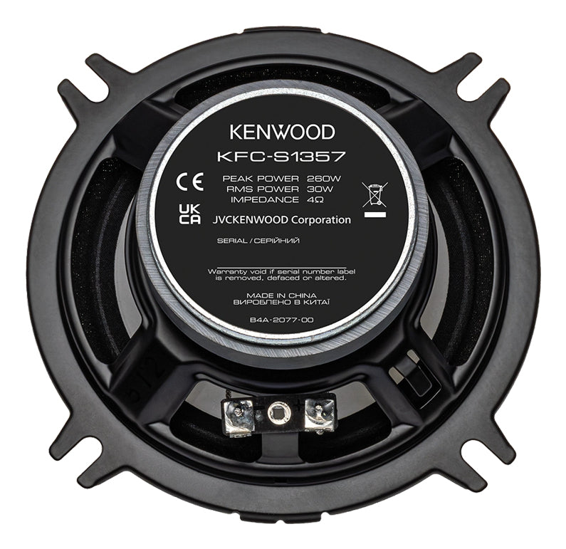 Kenwood KFC-S1357 enceinte de voiture Rond 2-voies 260 W 1 pièce(s)