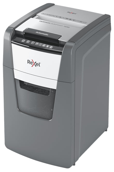 Rexel Optimum AutoFeed+ 150M Destructeur de Papier Micro-broyage 55 dB 22 cm Noir et Gris