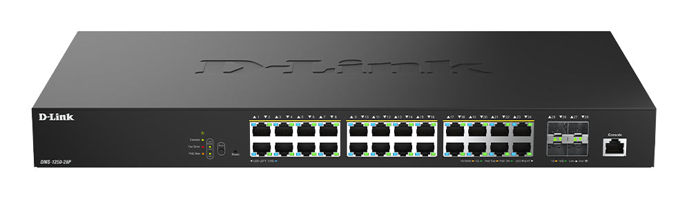 D-Link DMS-1250-28P/E commutateur réseau Géré L2 2.5G Ethernet (100/1000/2500) Connexion Ethernet, supportant l'alimenta
