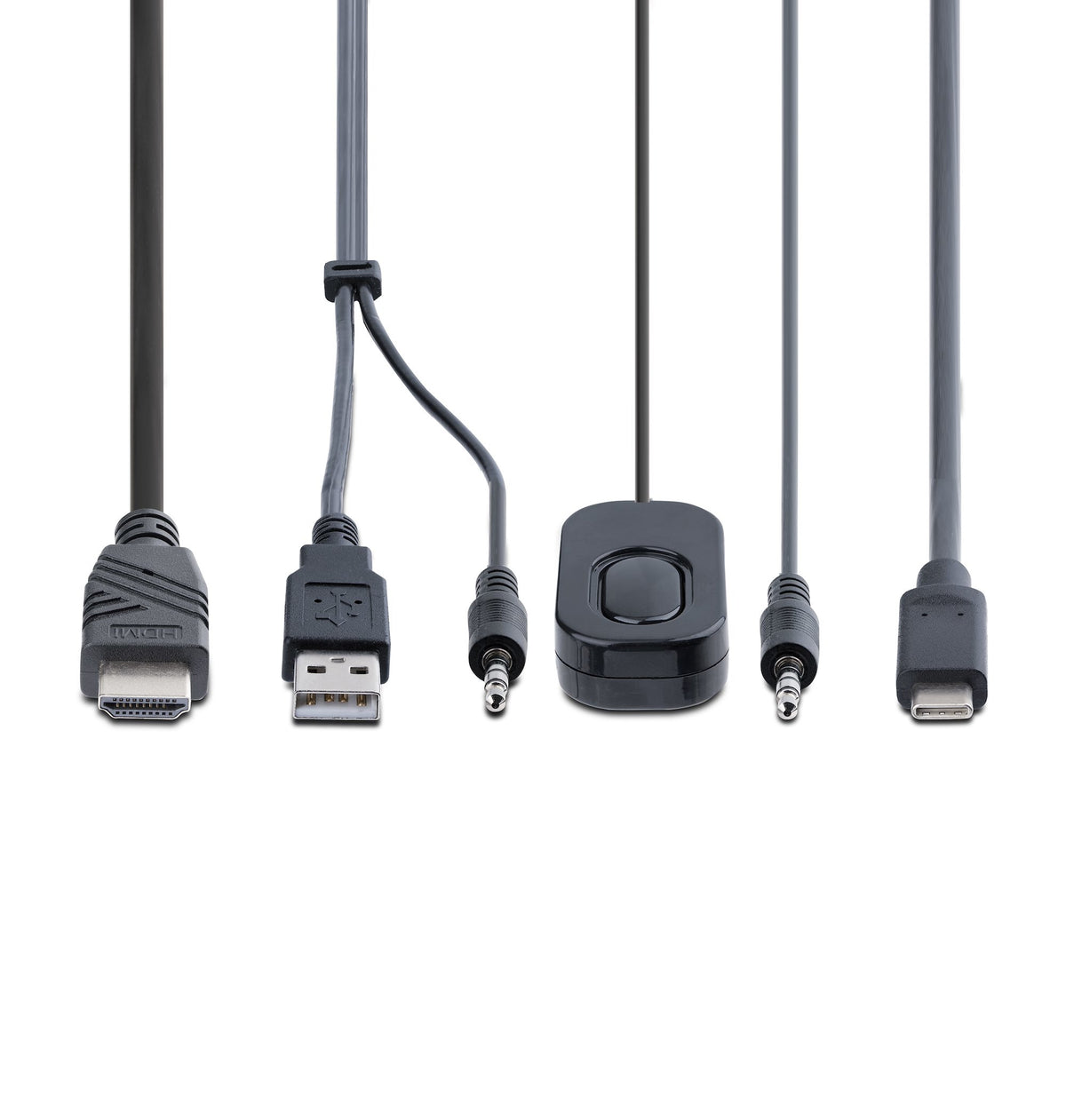 StarTech.com C2-H46-UAC-CBL-KVM Commutateur KVM HDMI 4K 60Hz USB-A et USB-C, Noir