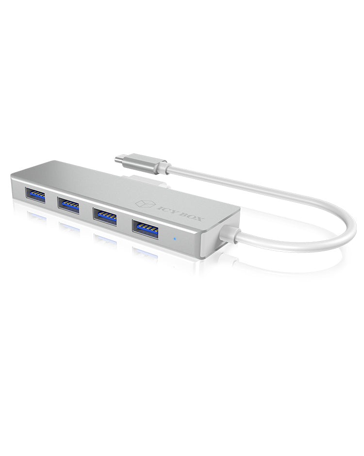 ICY BOX IB-HUB1425-C3 USB 3.2 Gen 1 (3.1 Gen 1) Type-C 5000 Mbit/s Argent