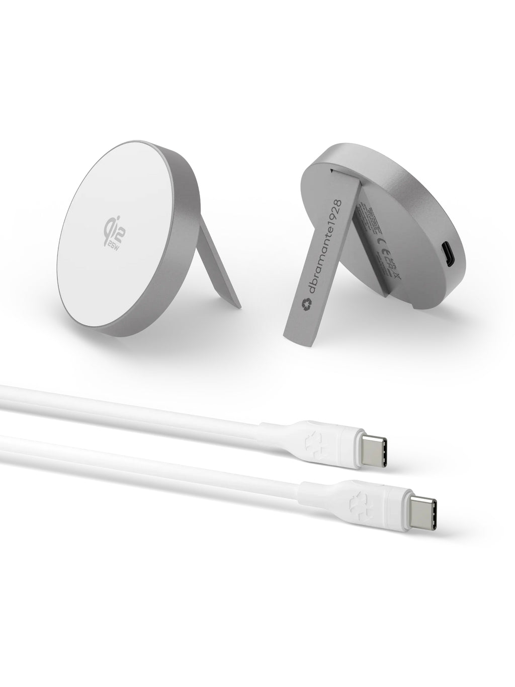 Chargeur Sans Fil pour Smartphone CH15WLAL7263, Charge Rapide USB, Gris