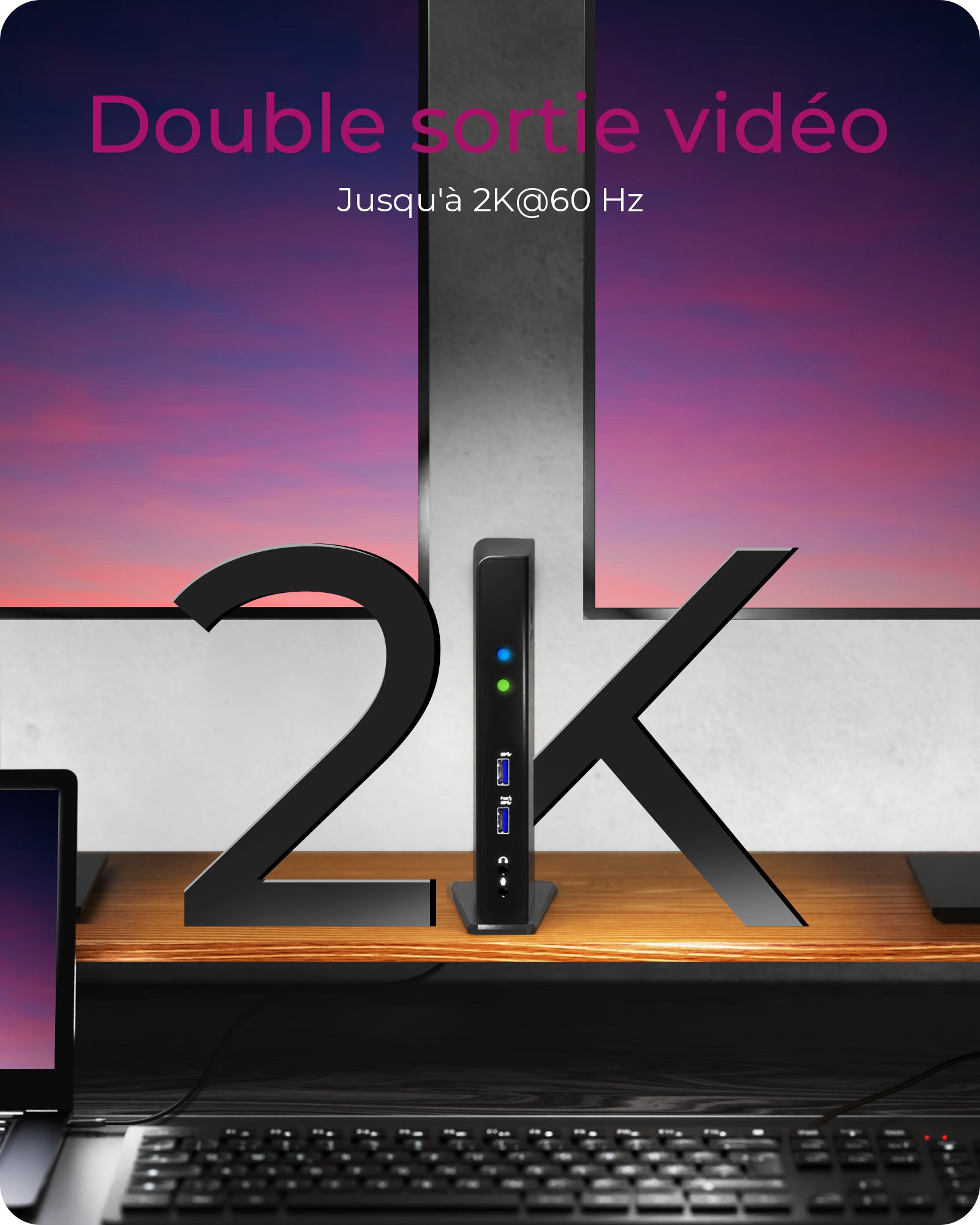 ICY BOX IB-DK2241AC Avec fil USB 3.2 Gen 1 (3.1 Gen 1) Type-A Noir