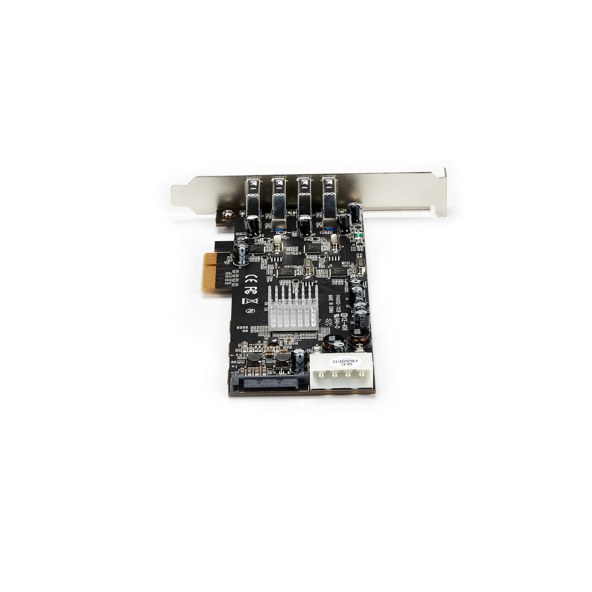 StarTech.com Carte Contrôleur PCI Express vers 4 Ports USB 3.0 avec 4 voies dédiés de 5 Gb/s - UASP - Alim SATA / LP4