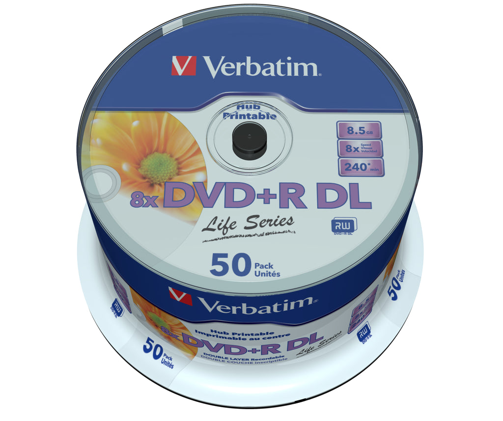 Verbatim 97693 DVD vierge 8,5 Go DVD+R DL 50 pièce(s)