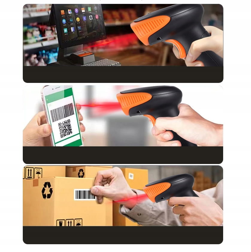 Lecteur de codes-barres et QR USB sans fil 1D/2D avec Wi-Fi Zenwire W213