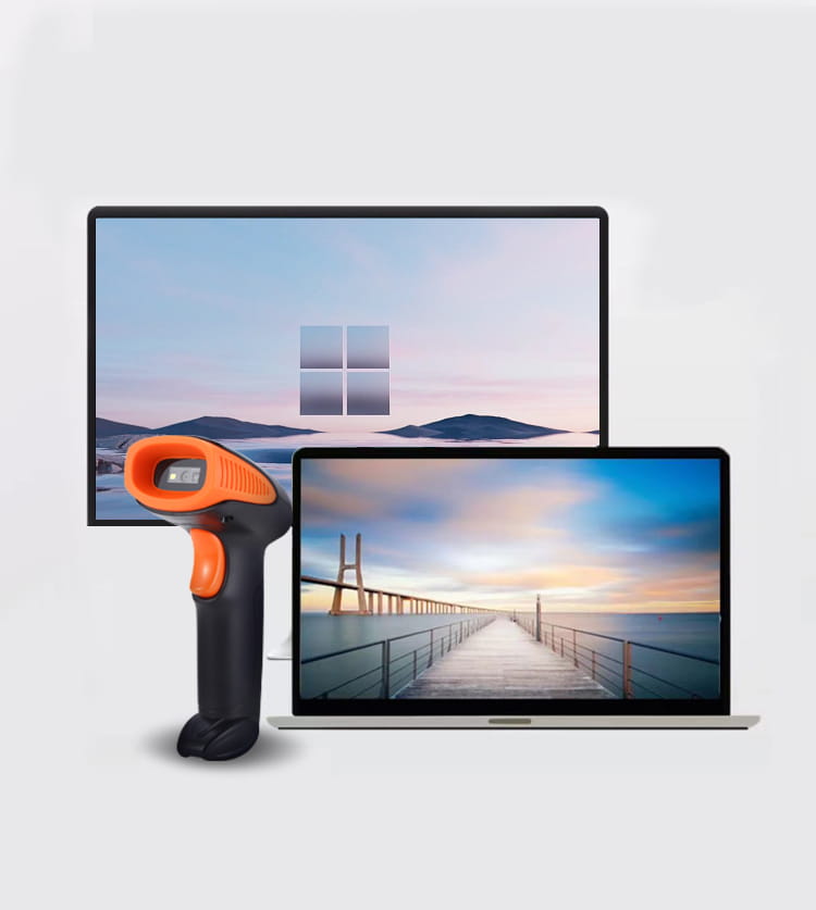 Lecteur de codes-barres et QR USB sans fil 1D/2D avec Wi-Fi Zenwire W213