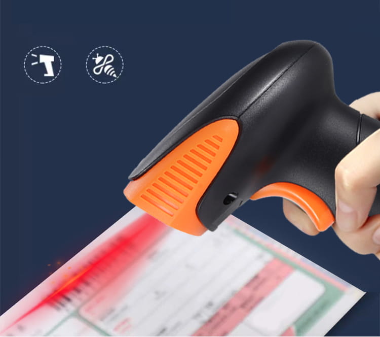 Lecteur de codes-barres et QR USB sans fil 1D/2D avec Wi-Fi Zenwire W213