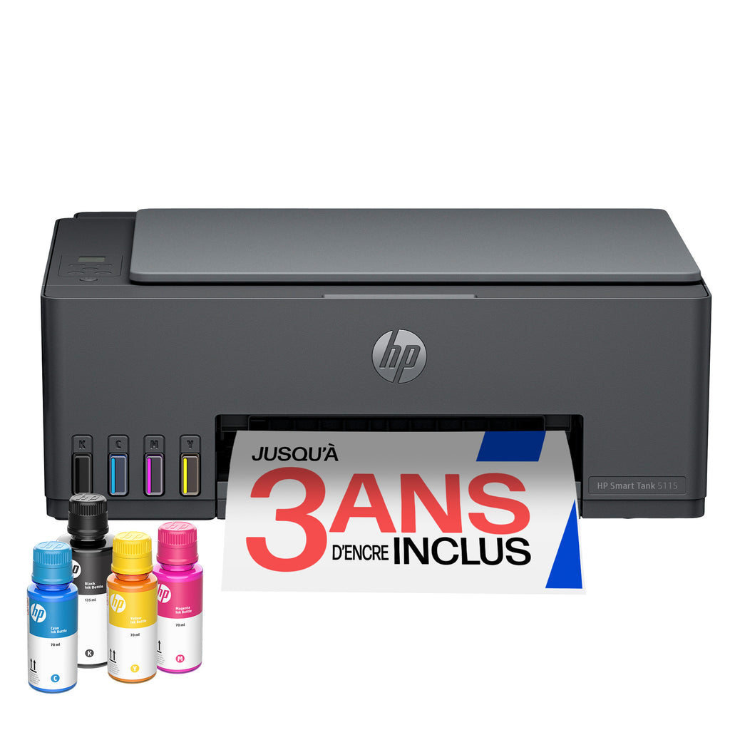 HP Smart Tank 5115 Sans fil All-in-One Couleur Imprimante, Up to 2 Years of ink included; Two-sided printing; Copier, Scanner - vue 5