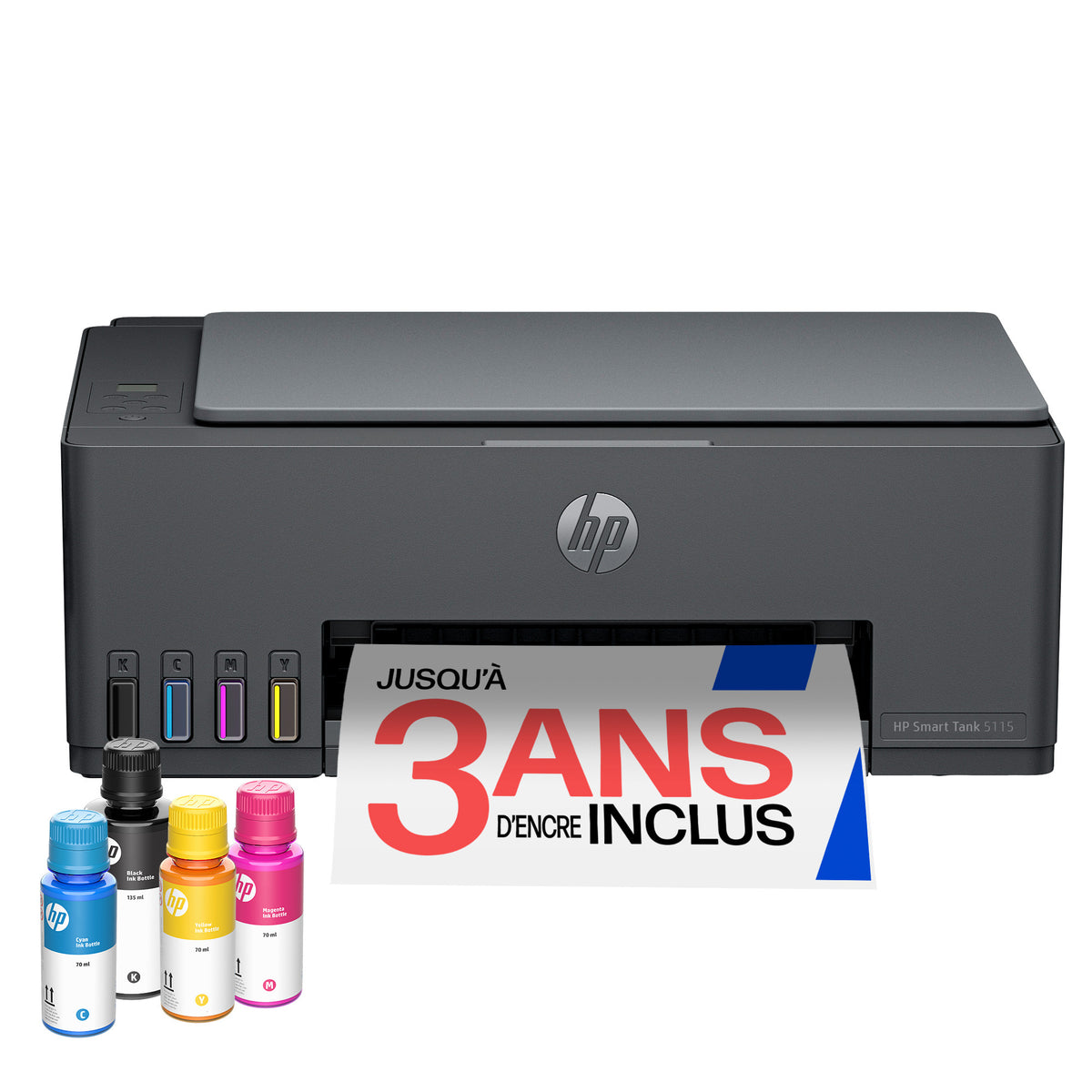 HP Smart Tank 5115 Sans fil All-in-One Couleur Imprimante, Up to 2 Years of ink included; Two-sided printing; Copier, Scanner - vue 5