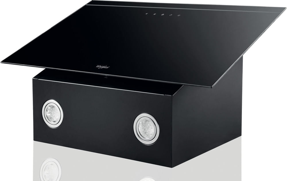 Whirlpool AKR 62F LT K Montée au mur Noir 650 m³/h