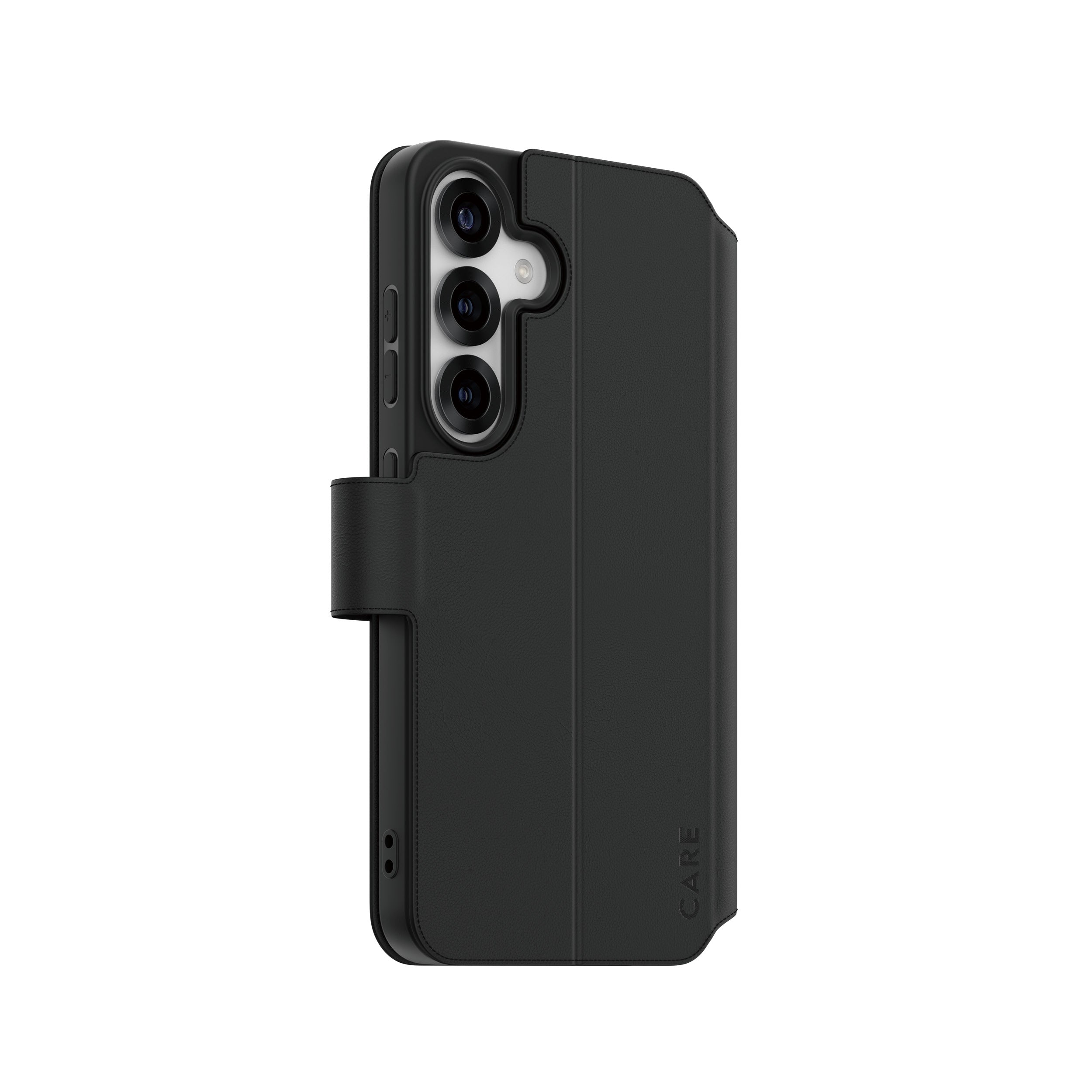 PanzerGlass PanzerGlass CARE™ by ® Wallet Case w. Kickstand Samsung Galaxy S25 coque de protection pour téléphones portables Housse Noir