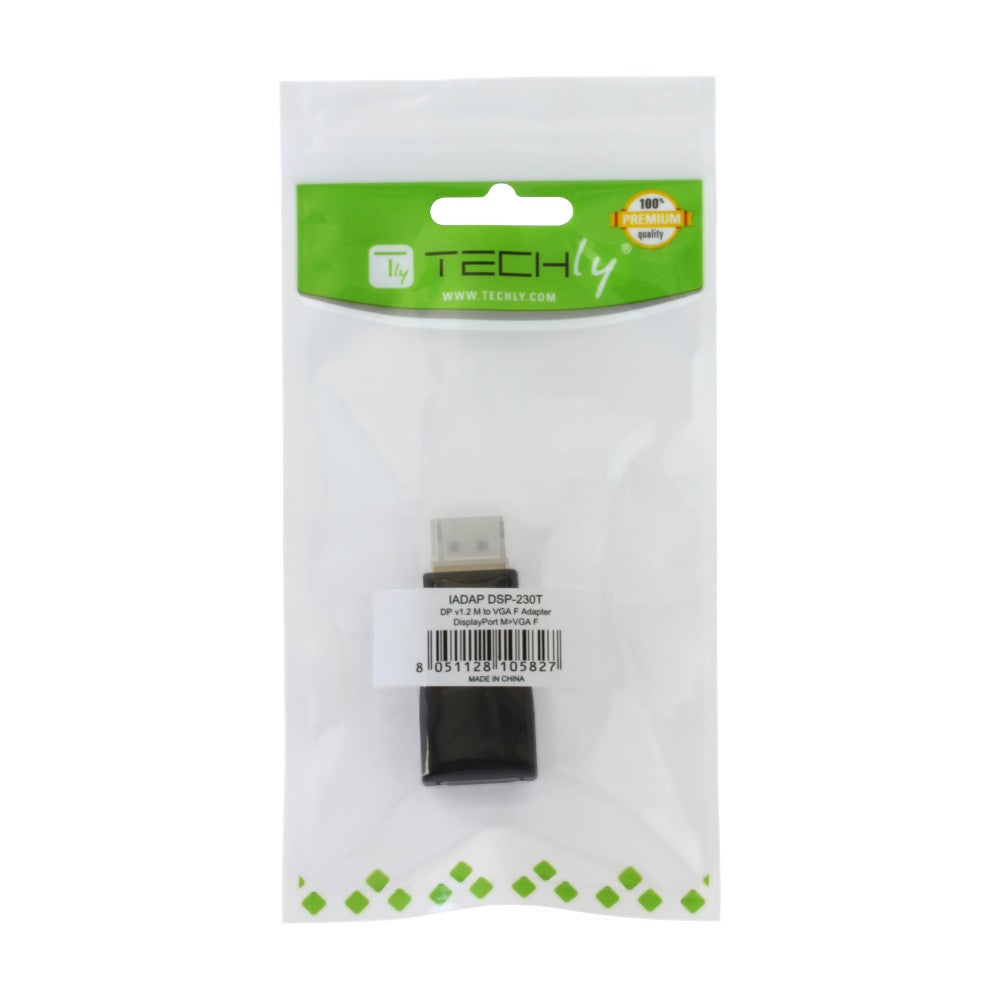 Adaptateur DisplayPort vers VGA IADAP DSP-230T, Noir