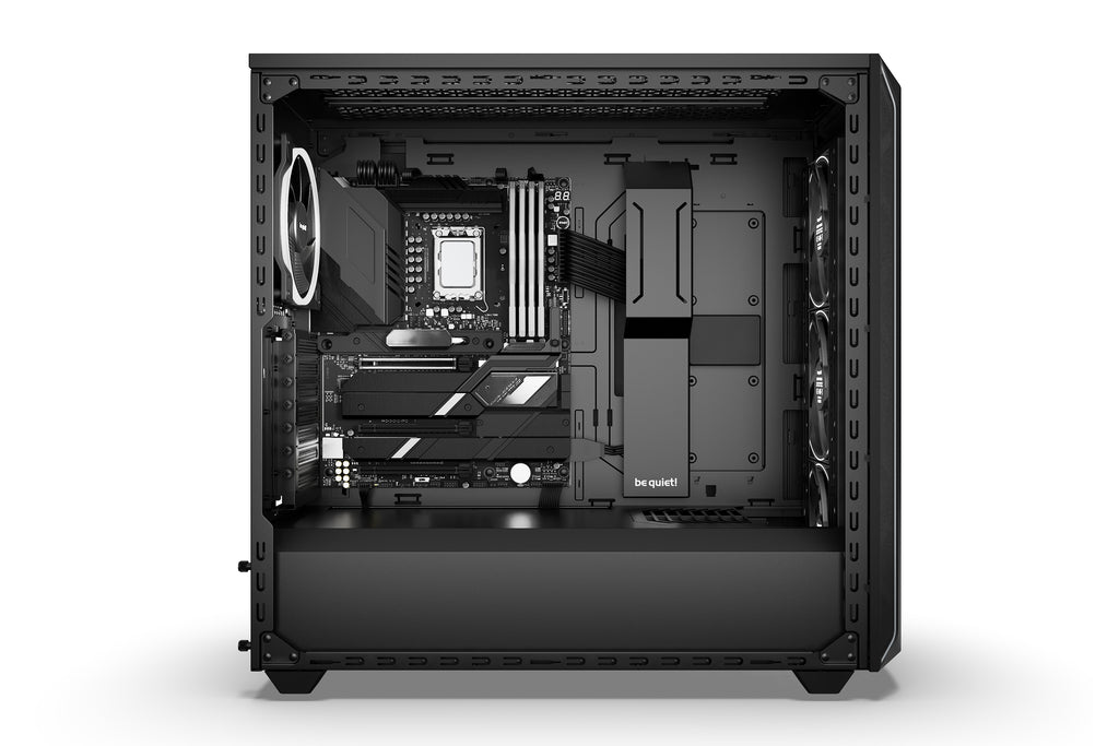 be quiet! Shadow Base 800 Noir | Boîtier PC ARGB vitré, Mini ITX / Micro ATX / ATX / E-ATX, 4 ventilateurs Light Wings PWM 140 mm