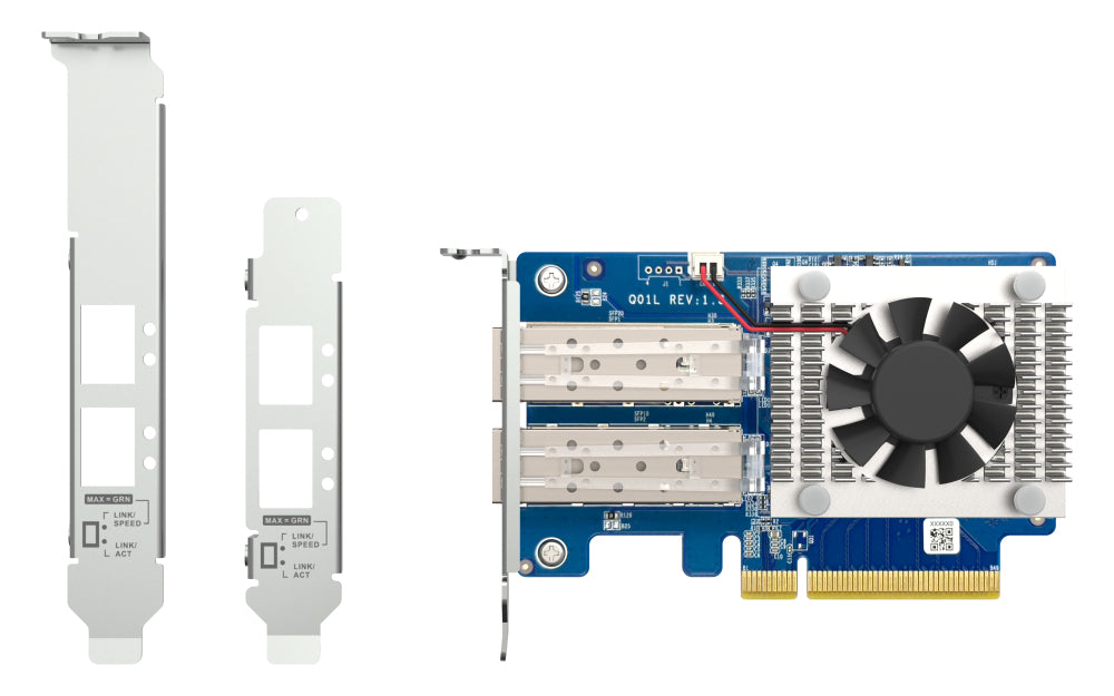 QNAP Carte d'extension réseau double port SFP+ 10 GbE QXG-10G2SF-NXE