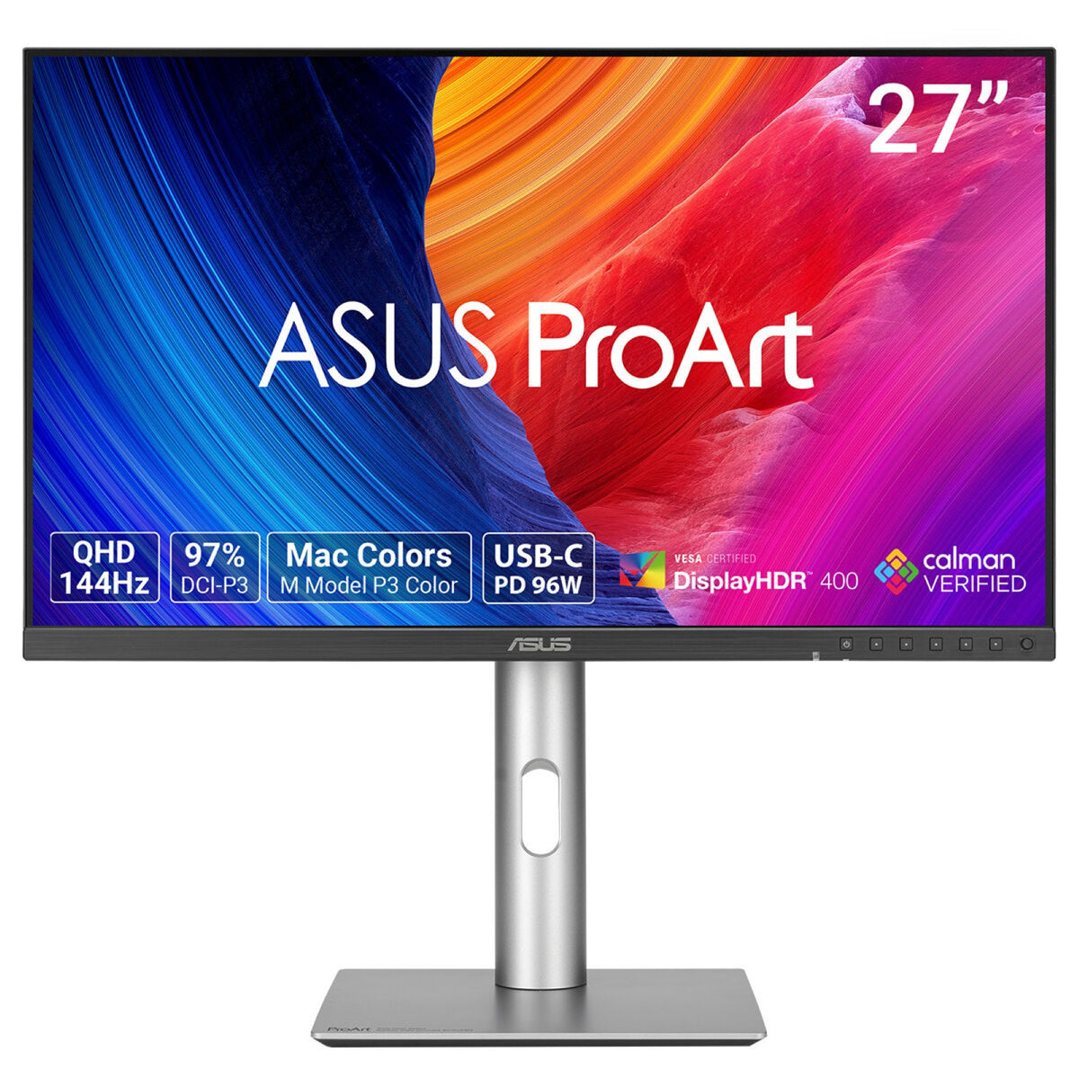 ASUS ProArt PA278CGRV écran plat de PC 68,6 cm (27") 2560 x 1440 pixels Wide Quad HD LCD Argent