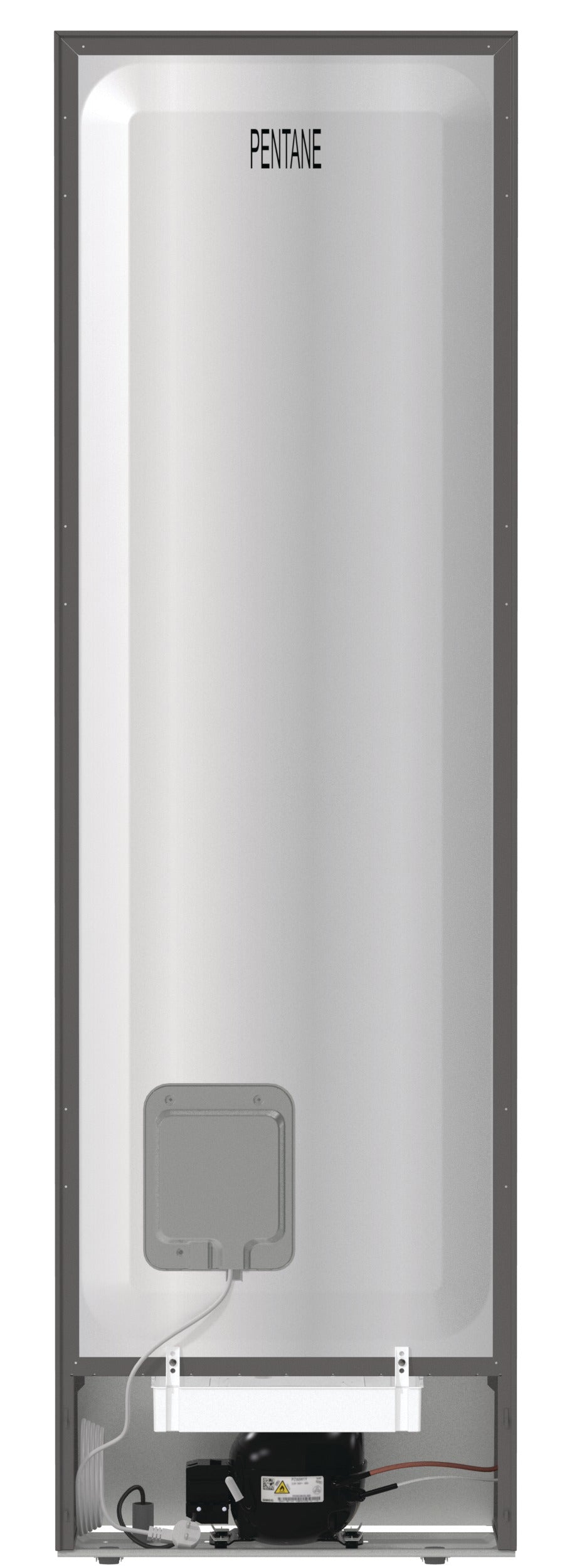 Gorenje NRK6202AXL4 Pose libre 331 L Gris, Métallique, Blanc