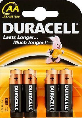 Duracell AA LR6 Batterie à usage unique Alcaline