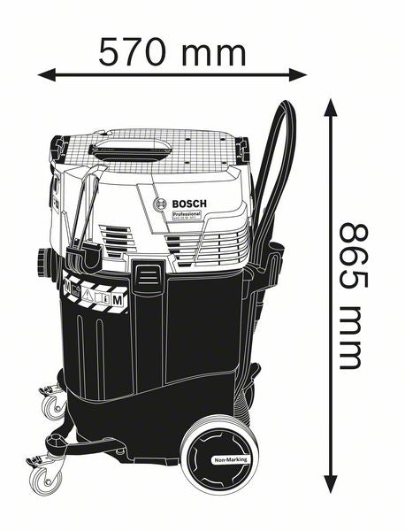 Bosch Bosch 0 601 9C3 300 Aspirateur 55 L Aspirateur sans sac Sec&humide 1380 W Sans sac