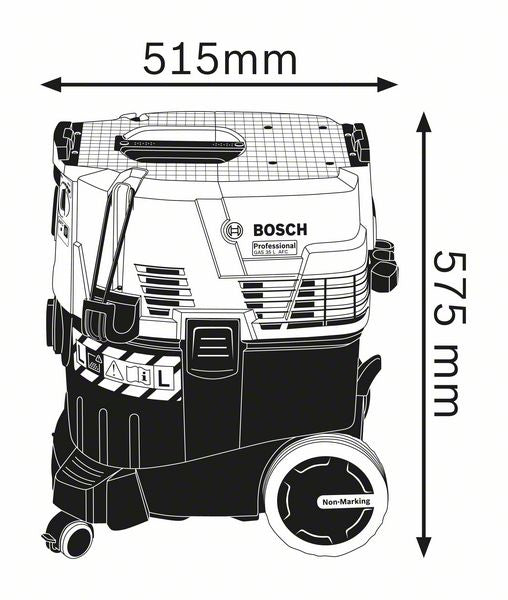 Bosch Bosch GAS 35 L AFC Professional Noir, Bleu 1200 W