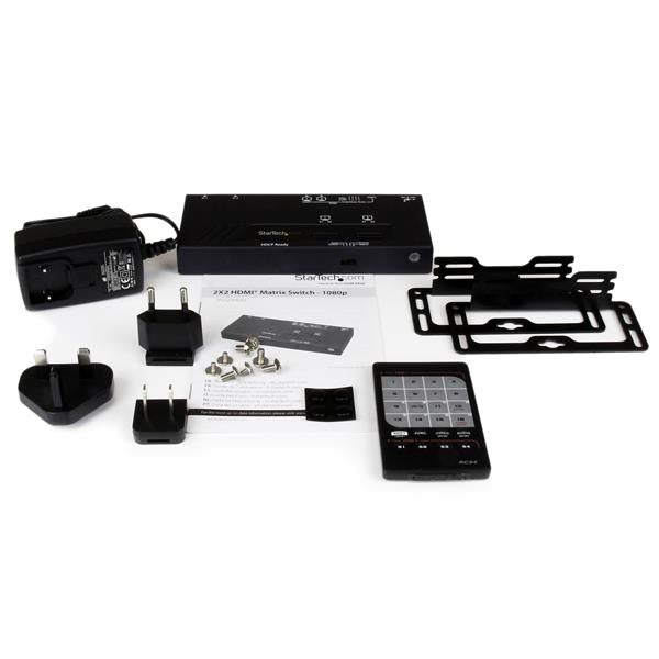 StarTech.com Switch Matrice HDMI 2x2 avec Commutation Automatique et Prioritaire - 1080p
