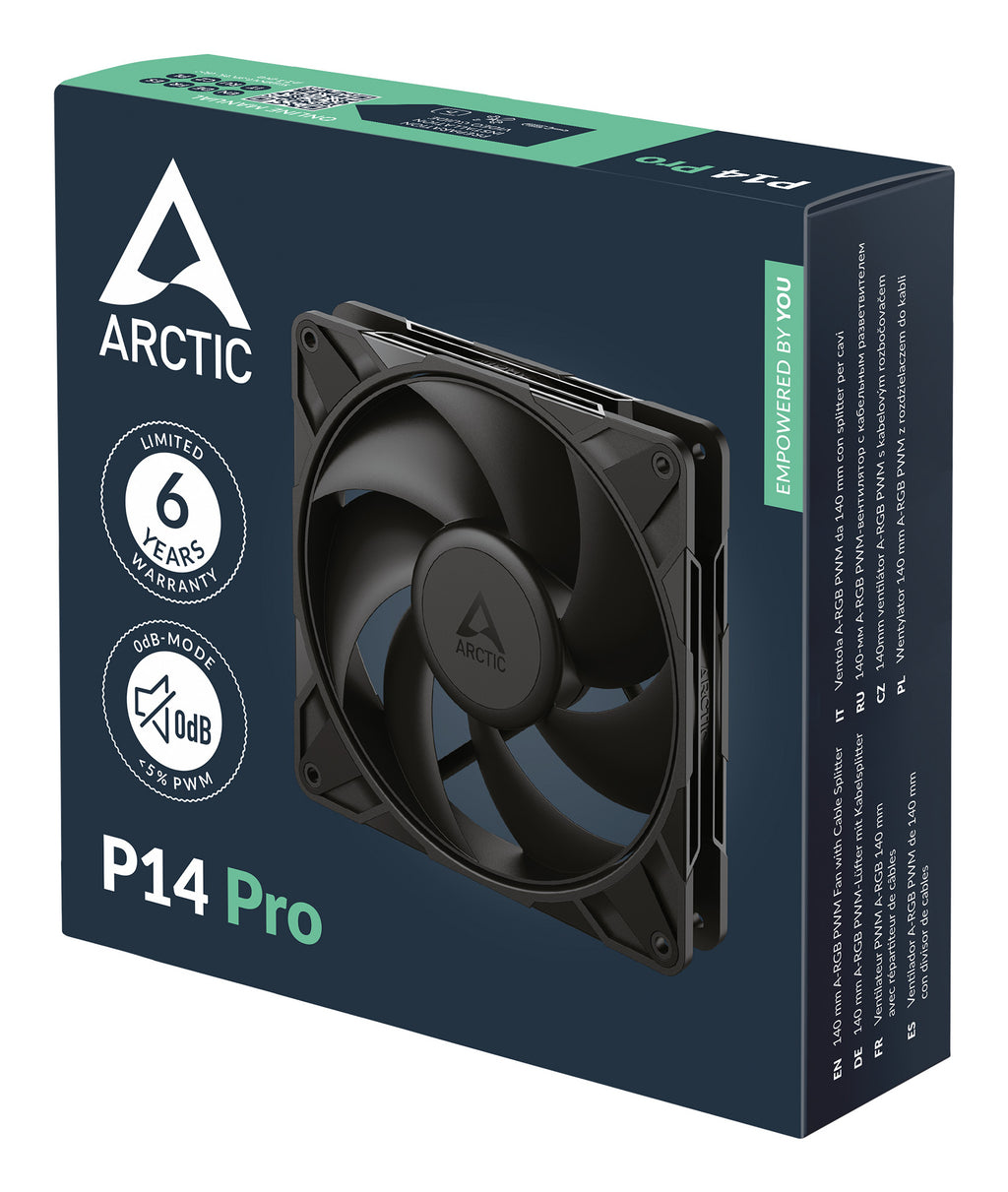 ARCTIC P14 Pro Boitier PC Ventilateur 14 cm Noir