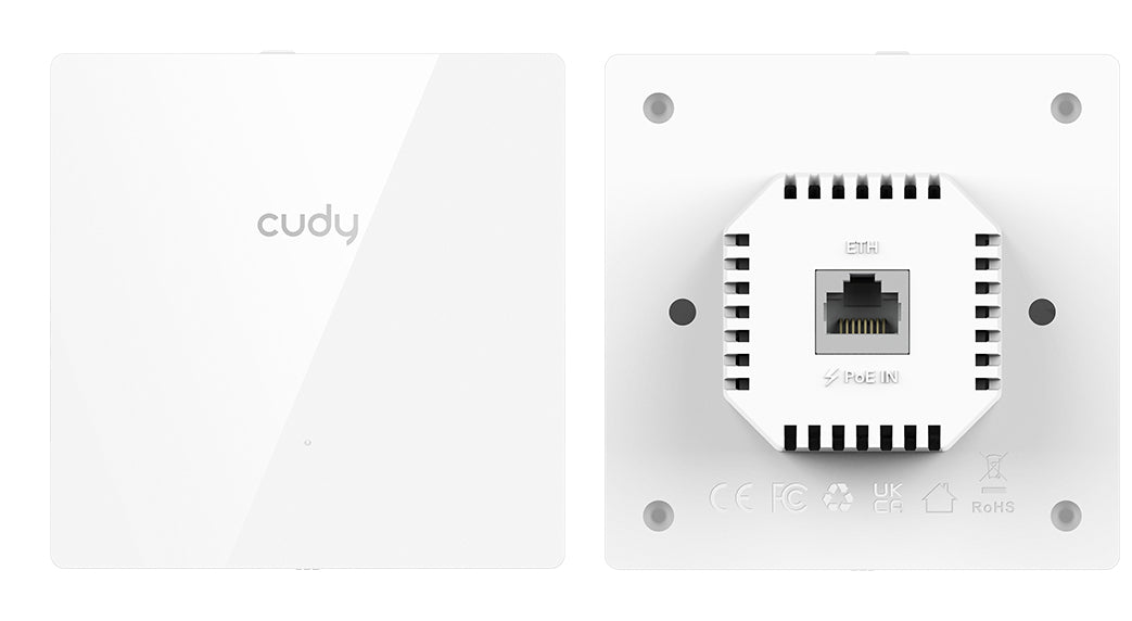 Cudy AP3000E Wall 2976 Mbit/s Blanc Connexion Ethernet, supportant l'alimentation via ce port (PoE)