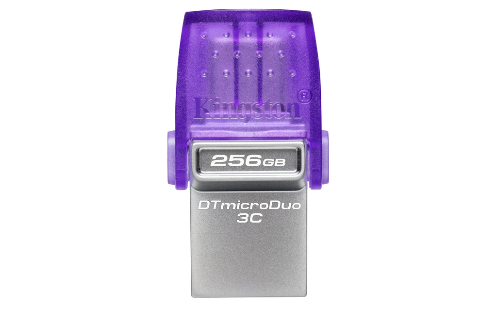 Kingston Technology DataTraveler microDuo 3C 256 Go, USB-A et USB-C, Jusqu'à 200 Mo/s