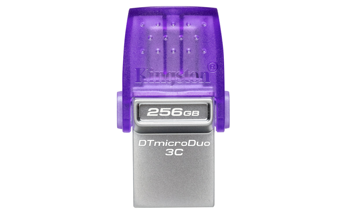 Kingston Technology DataTraveler microDuo 3C 256 Go, USB-A et USB-C, Jusqu'à 200 Mo/s