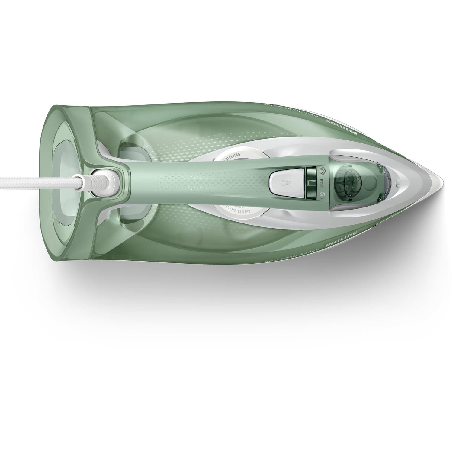 Philips 7000 series DST7012/70 fer à repasser Fer à vapeur Semelle SteamGlide Plus 2600 W Vert, Gris