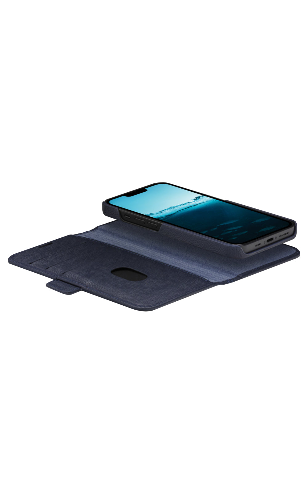 dbramante1928 New York Étui Portefeuille pour iPhone 14 Pro Max 6.7", Bleu