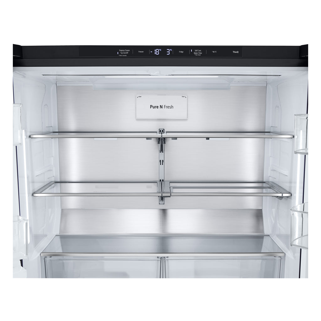 LG InstaView GMG960EVJE frigo américain Pose libre 638 L Noir