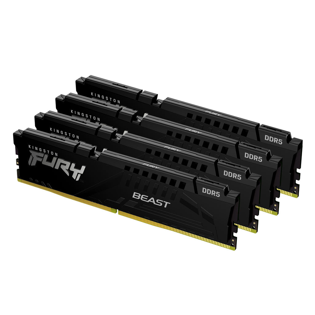Kingston Technology FURY Beast 64 Go 6000 MT/s DDR5 CL40 DIMM (Kit de 4) Black XMP