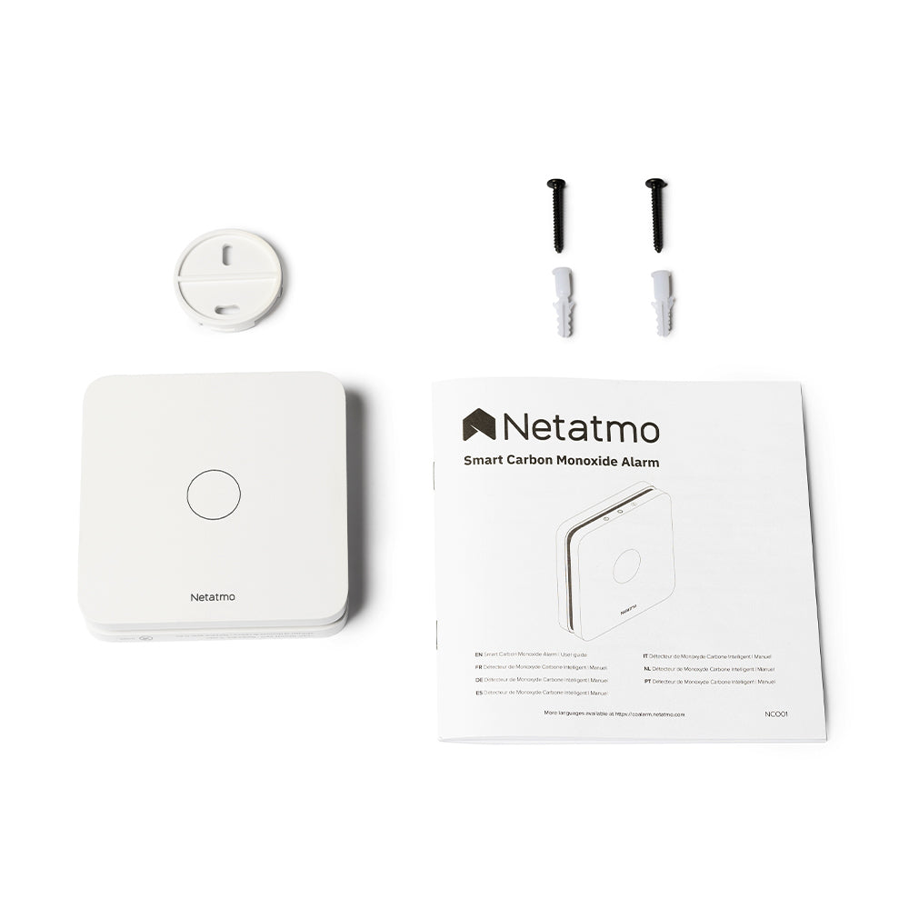 Netatmo CO Detector Détecteur de monoxyde de carbone Raccordements sans fil