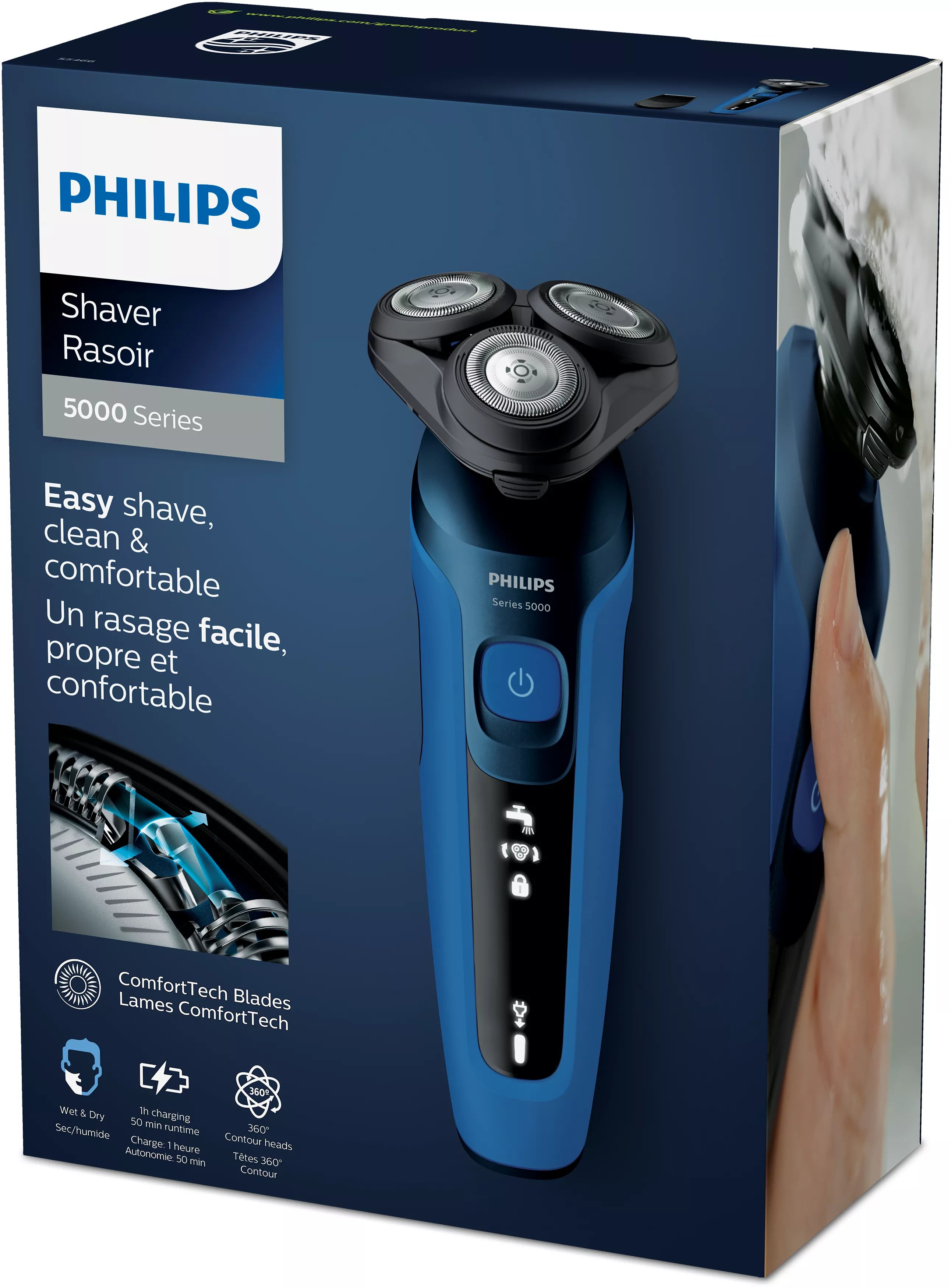 Philips SHAVER Series 5000 S5466/17 Rasoir électrique 100 % étanche