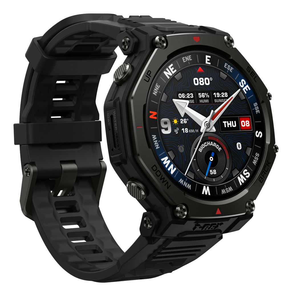 Amazfit T-Rex 3 Pro Montre Connectée AMOLED 1.5" 48mm GPS Wifi Noir
