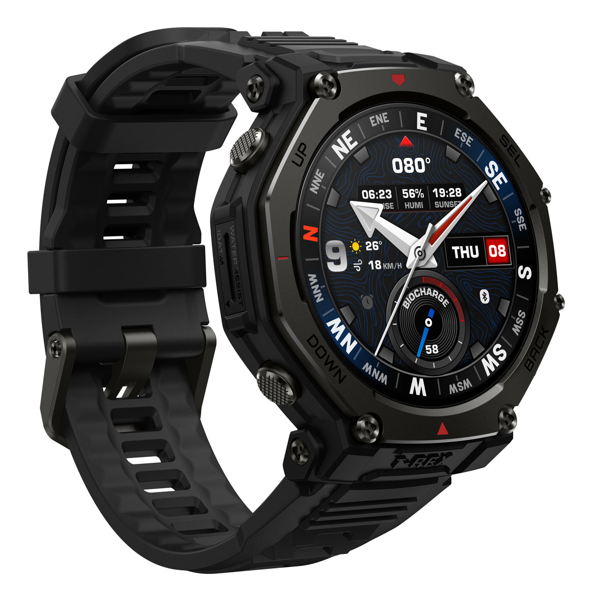 Amazfit T-Rex 3 Pro Montre Connectée AMOLED 1.5" 48mm GPS Wifi Noir
