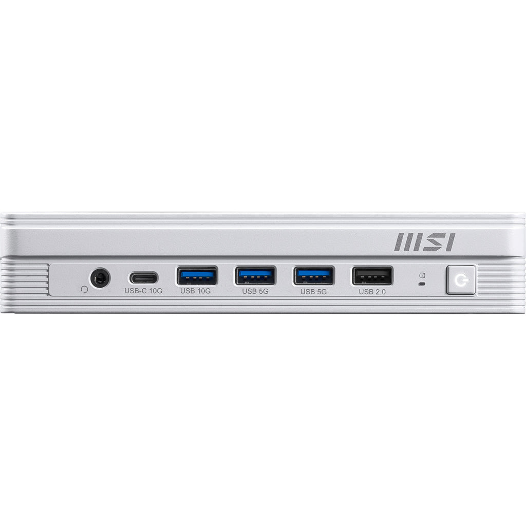 MSI PRO DP10 A14MG-007BEU PC/poste de travail Intel® Pentium® Gold G7400 1,1L mini PC Mini PC type barebone Blanc
