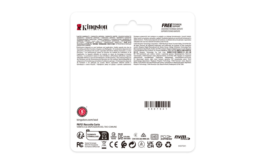 Kingston Technology 500G NV3 M.2 2230 NVMe SSD