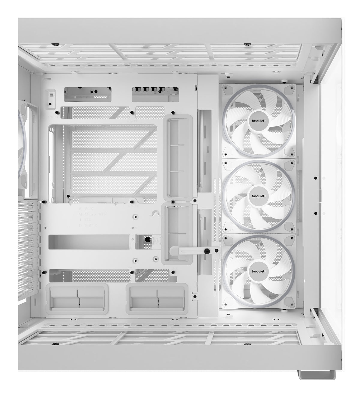 be quiet! Light Base 900 FX Blanc | Boîtier PC ARGB vitré, Mini ITX / Micro ATX / ATX / E-ATX / XL-ATX, 4 ventilateurs L