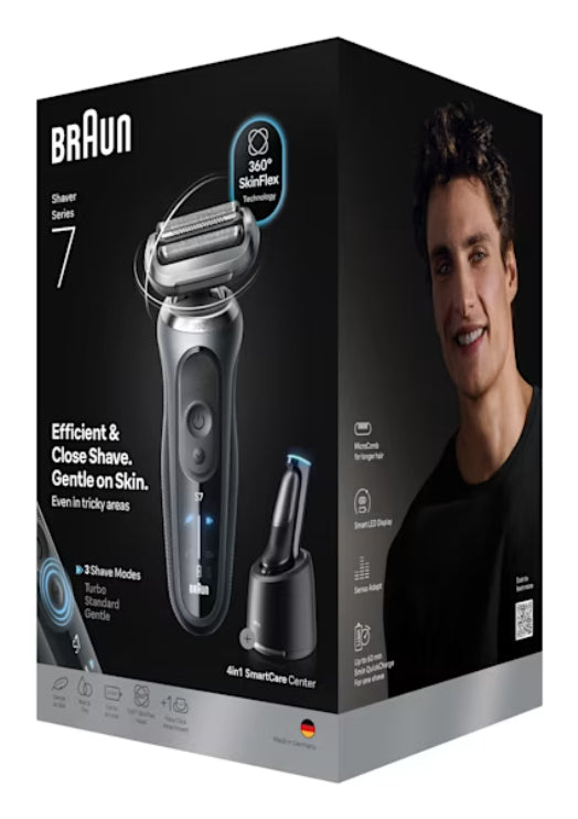 Braun Series 7 72-C7200СС Rasoir à Grille et Tondeuse, Noir