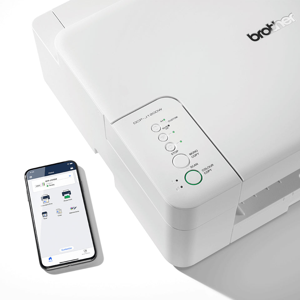 Brother DCP-J1200WE Imprimante Multifonction Jet d'encre A4, 6000 x 1200 DPI, Wifi