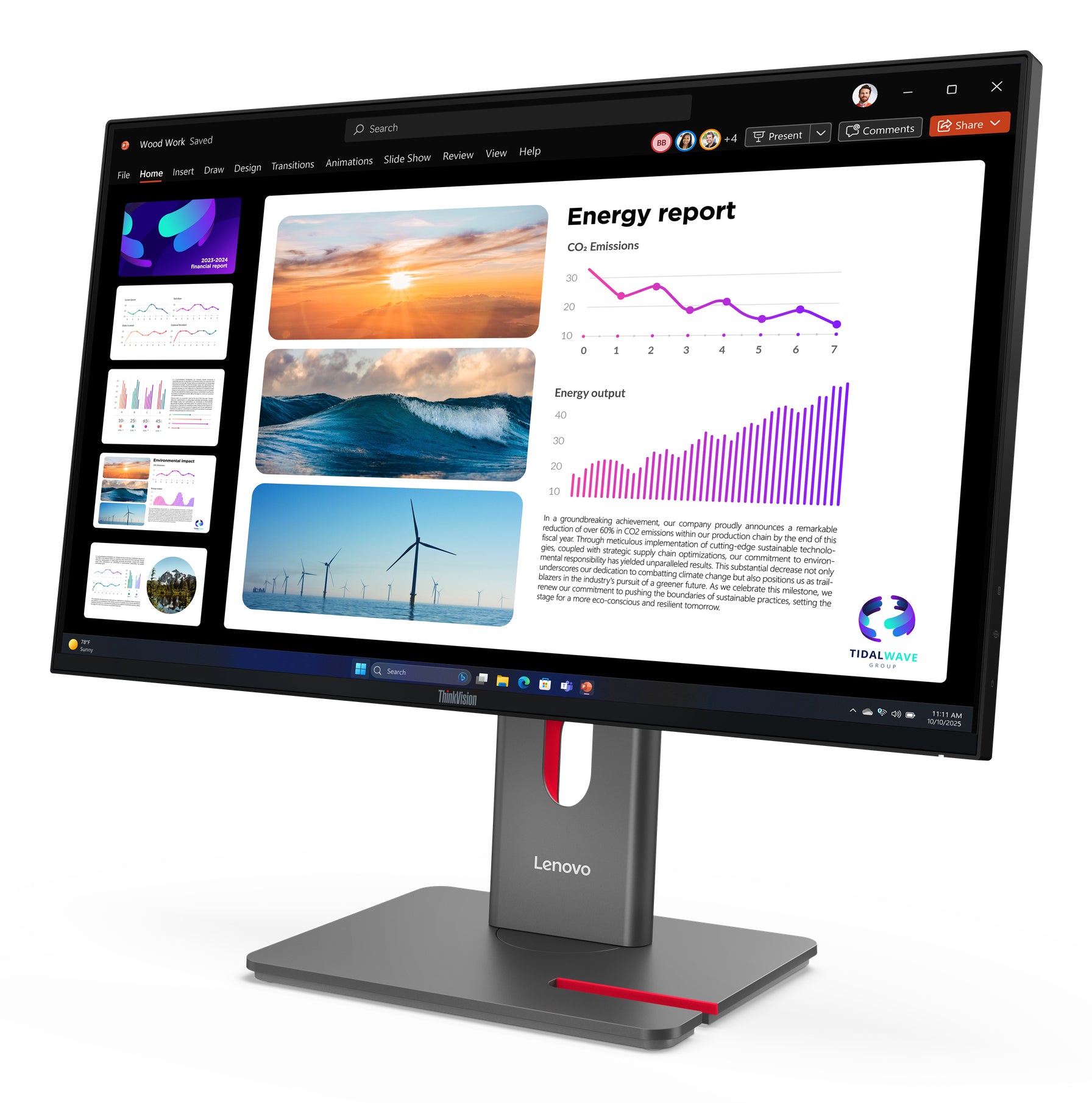 Lenovo ThinkVision P24Q-40 Moniteur