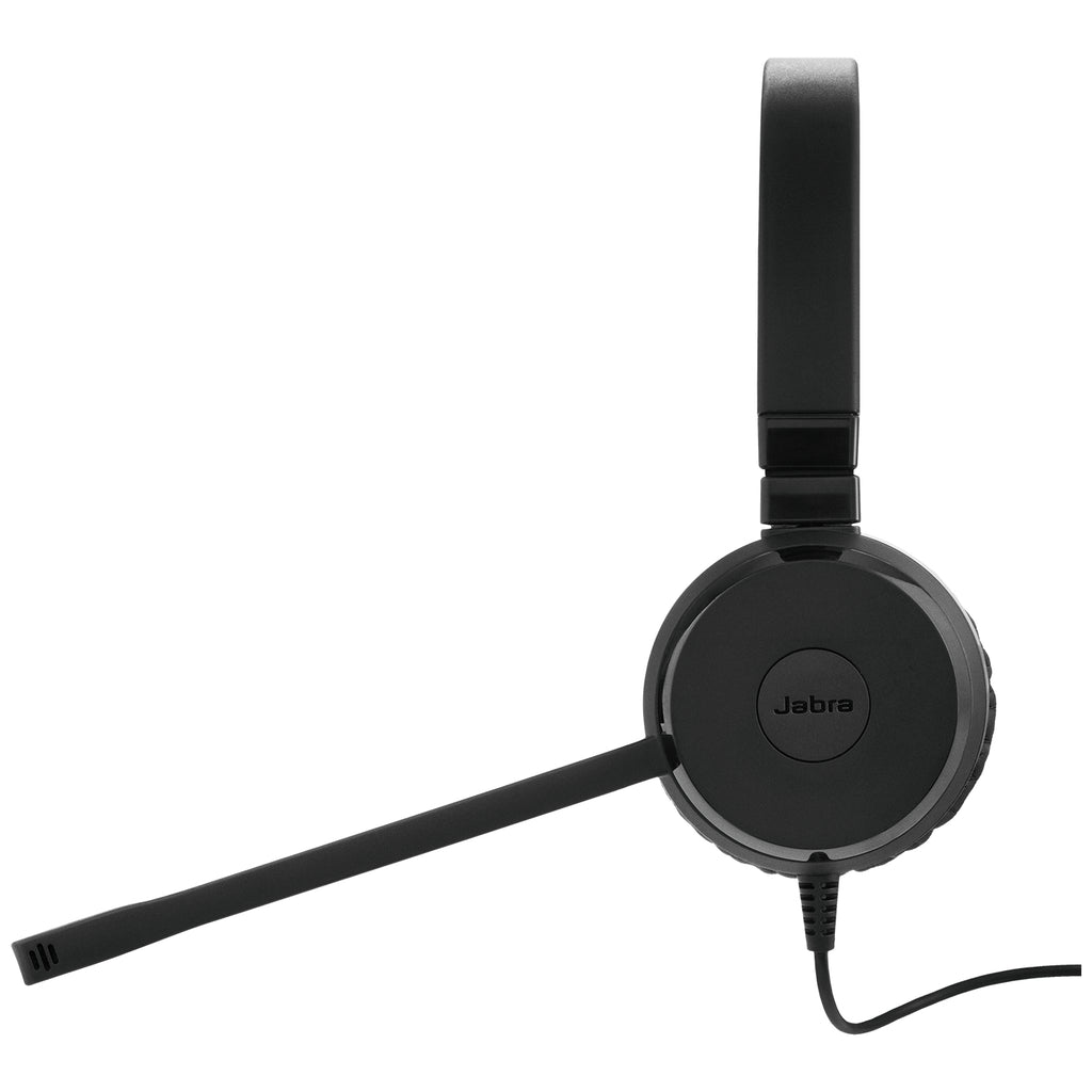 Jabra Evolve 20 SE Casque Arceau USB Type-C / Type-A pour Bureau et Centre d'appels, Noir