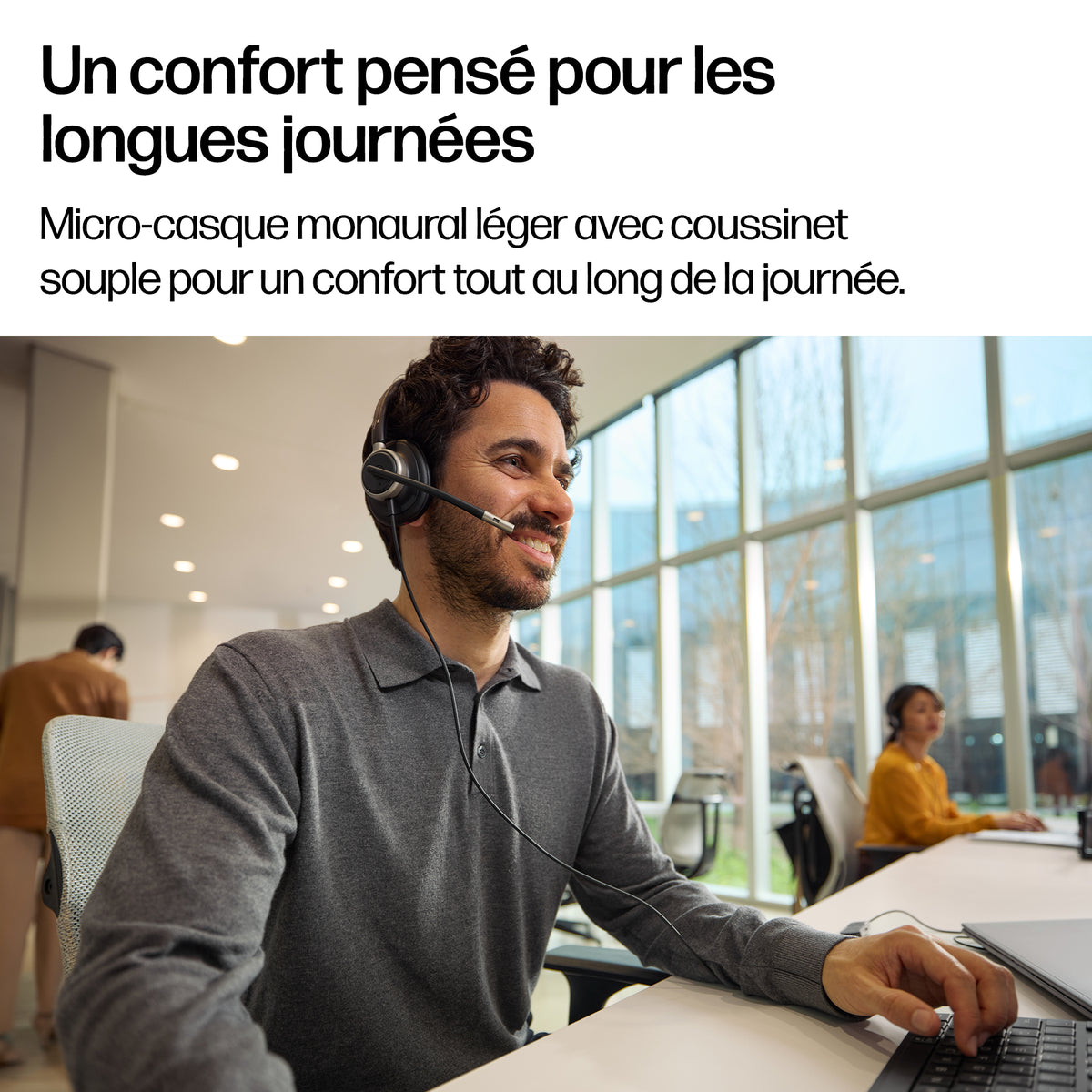 HP Poly Mission 615 Micro-casque Filaire USB Monaural