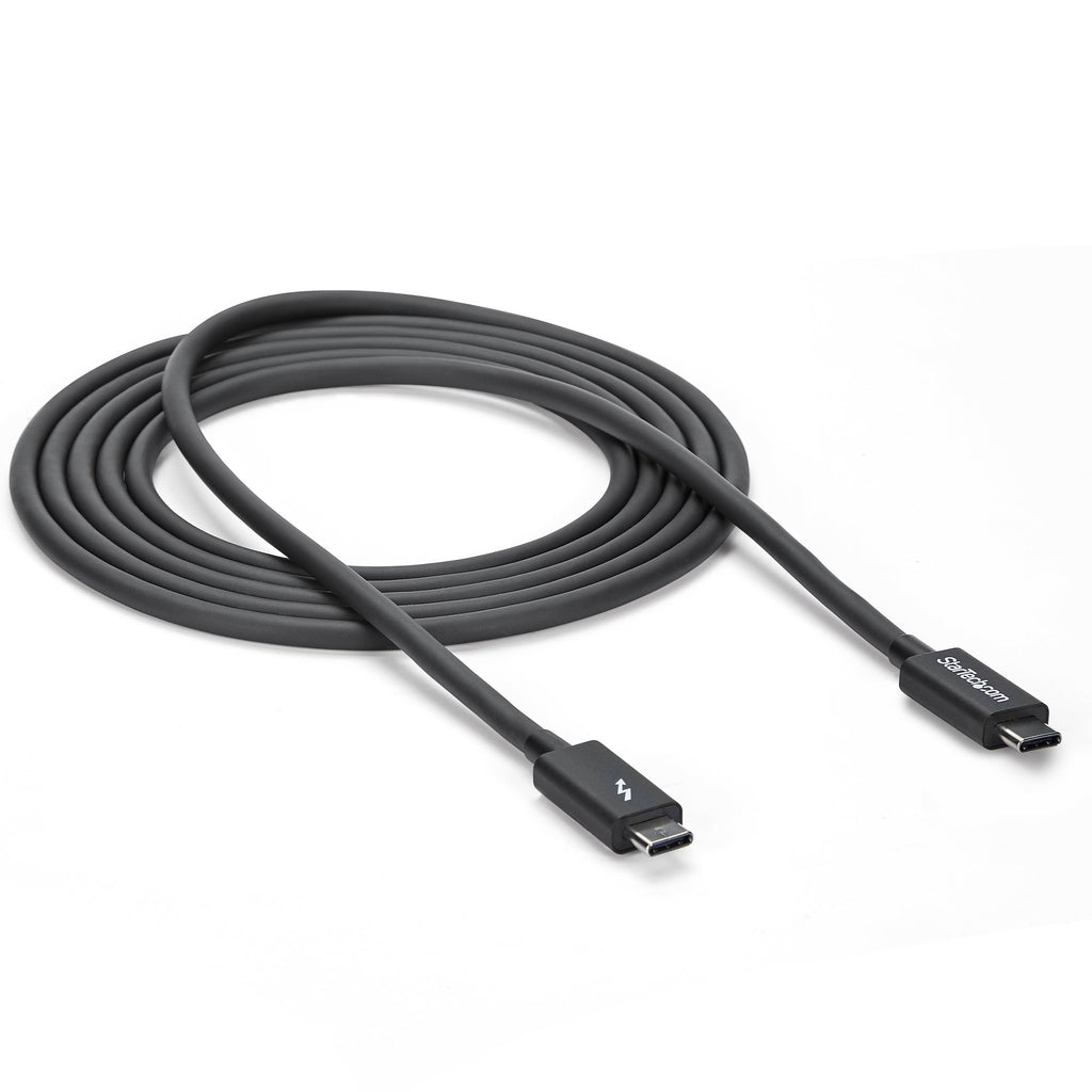 StarTech.com Câble Thunderbolt 3 (20 Gb/s) USB-C de 2 m - Compatible Thunderbolt, USB et DisplayPort - M/M