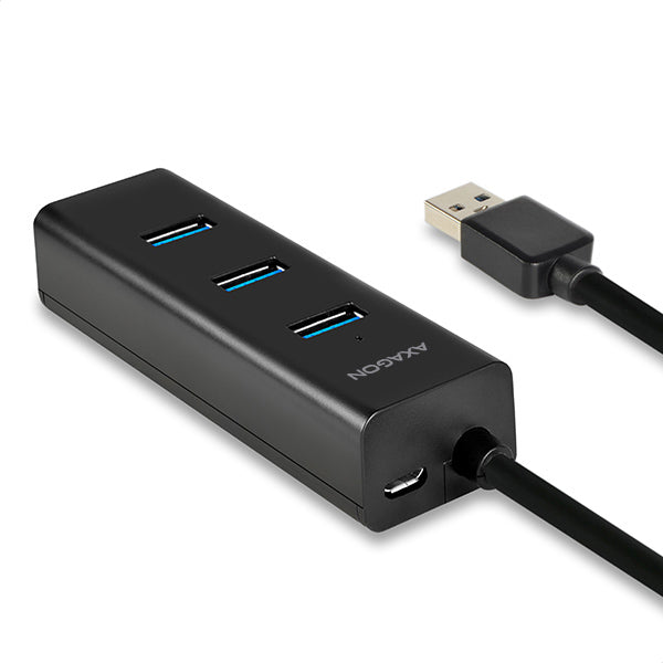 Axagon HUE-S2BP hub & concentrateur USB 3.2 Gen 1 (3.1 Gen 1) Type-A 5000 Mbit/s Noir - vue 2