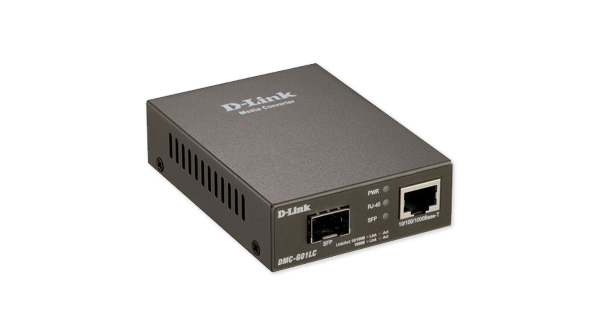 D-Link DMC-G01LC/E convertisseur de support réseau 1000 Mbit/s Gris