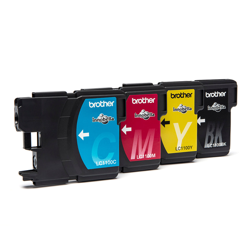 Brother Brother LC1100VALBPDR cartouche d'encre 4 pièce(s) Original Noir, Cyan, Magenta, Jaune
