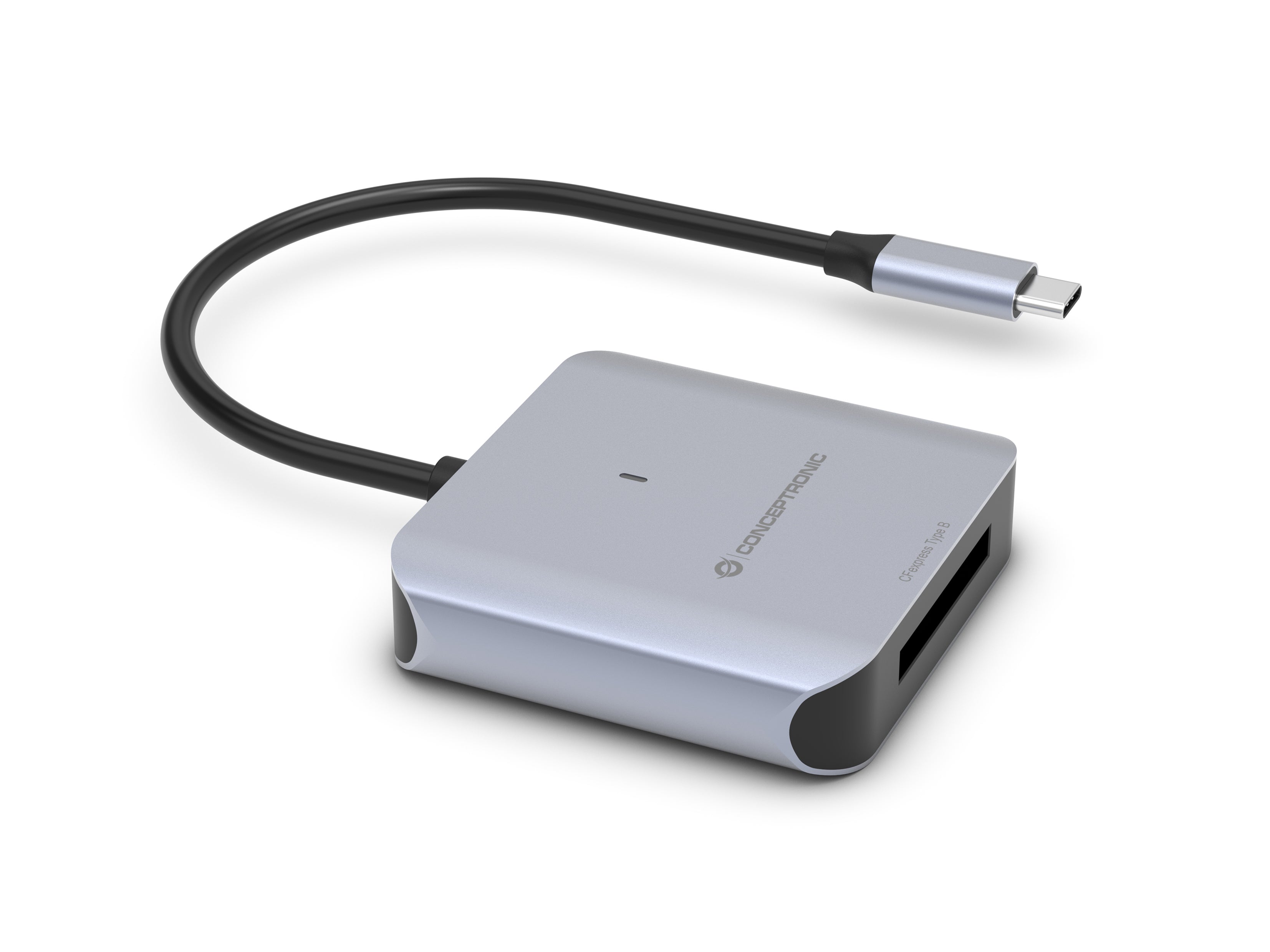 Conceptronic BIAN08G lecteur de carte mémoire USB 3.2 Gen 2 Type-C Gris